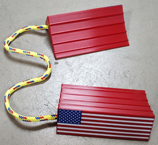 Picture of USA Flag Chocks
